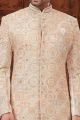 Cream Lucknowi Indian Sherwani (NMK-5909)