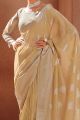 Cream Modal Silk Saree (NWSA-5810)