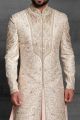 Cream Silk Indian Sherwani (NMK-5426 )