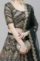 Dark Green Georgette Lehenga Choli (NWG-884)