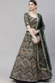 Dark Green Georgette Lehenga Choli (NWG-884)