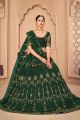 Dark Green Net Lehenga Choli (NWG-1192)