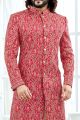 Dark Pink Banglori Silk Sherwani (NMK-4129)