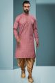 Dark Pink Cotton Kurta Pajama (NMK-6208)