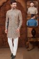 Dark Rama Lucknowi Sherwani (NMK-5912)