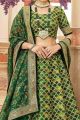 Embroidered Green Art Silk Lehenga Choli (NWG-1386)