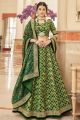 Embroidered Green Art Silk Lehenga Choli (NWG-1386)