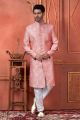 Embroidered Pink Art Silk Sherwani (NMK-7729)