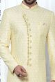 Embroidered Yellow Art Silk Indo Western (NMK-7196)