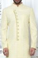 Embroidered Yellow Art Silk Indo Western (NMK-7201)