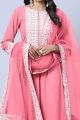 Faux Georgette Pink Salwar Suit (NWS-6871)