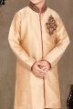 Fawn Art Dupion Kids Sherwani (NKK-470)