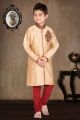 Fawn Art Dupion Kids Sherwani (NKK-470)