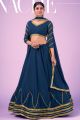 Georgette Navy Blue Gotta work Lehenga (NWG-1300)