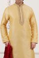 Gold Art Banarasi Silk Mens Kurta Pajama (NMK-3999)