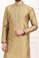 Gold Art Banarasi Silk Mens Kurta Pajama (NMK-7010)