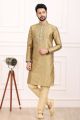 Gold Art Banarasi Silk Mens Kurta Pajama (NMK-7010)