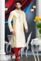 Gold Art Dupion Kurta Pajama for Men (NMK-1582)