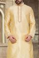 Gold Art Dupion Kurta Pajama for Men (NMK-2948)