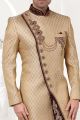 Gold Brocade Sherwani (NMK-5243)