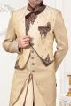 Gold Jaquard, Art Silk Sherwani (NMK-5236)