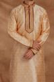 Gold Jaquard Kurta Pajama (NMK-5491)