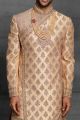 Gold Silk Mens Sherwani (NMK-5418 )