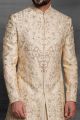 Gold Silk Mens Sherwani (NMK-5437 )