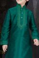 Green Art Dupion Kids Kurta (NKK-578)