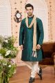 Green Art Silk Casual Kurta Pajama (NMK-7962)