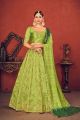 Green Art Silk Embroidered Lehenga Choli (NWG-817)