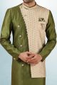 Green Art Silk Indo Western (NMK-5818)