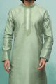 Green Art Silk Kurta Pajama for Men (NMK-6422)