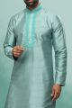 Green Art Silk Kurta Pajama (NMK-6411)