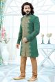 Green Art Silk Sherwani (NMK-4114)