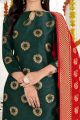 Green Banarasi Silk Salwar Suit (NWS-6351)