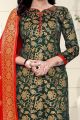 Green Banarasi Silk Salwar Suit (NWS-6371)