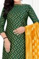 Green Banarasi Silk Salwar Suit (NWS-6431)