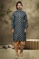 Green Cotton Casual Kurta Pajama (NMK-6130)