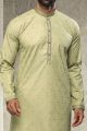 Green Cotton Casual Kurta Pajama (NMK-6162)