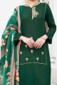 Green Cotton Salwar Suit (NWS-6738)