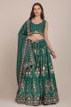 Green Crepe Lehenga Choli (NWG-1114)