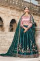 Green Pure Satin Lehenga Choli (NWG-575)