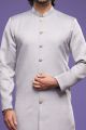 Grey Art Banarasi Silk Casual Indo Western (NMK-7063)