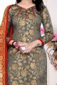 Grey Banarasi Silk Salwar Suit (NWS-6372)