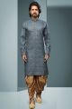 Grey Cotton Casual Kurta Pajama (NMK-6212)