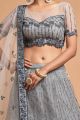 Grey Soft Net Lehenga Choli (NWG-1069)