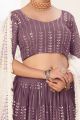 Lavender Georgette Lehenga Choli (NWG-1226)