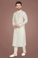 Lemon Art Silk Kurta Pajama (NMK-5138)