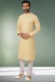 Lemon Cotton Kurta Pajama (NMK-5750)